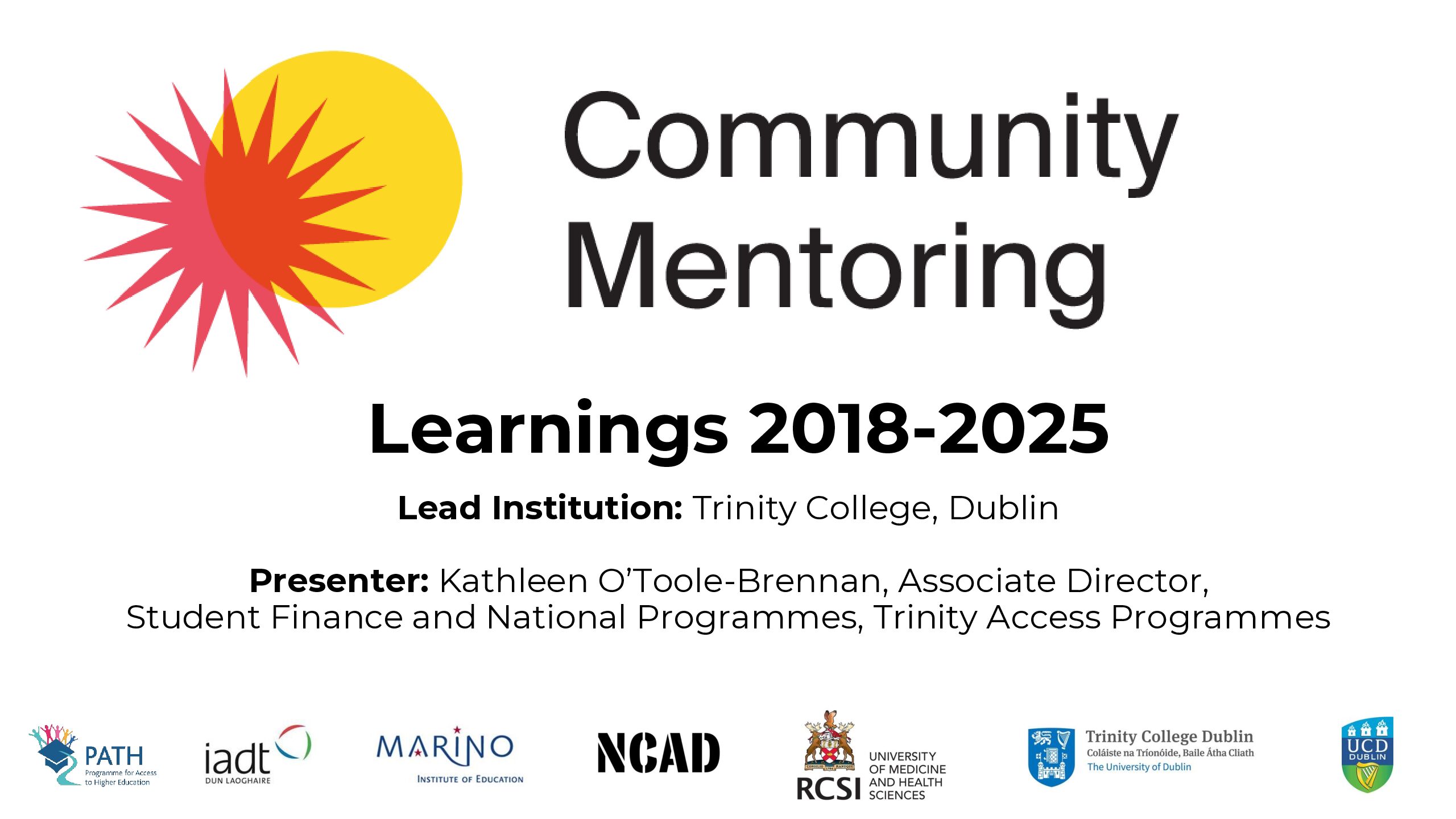 Mentoring Matters, Learnings from Community Mentoring Project