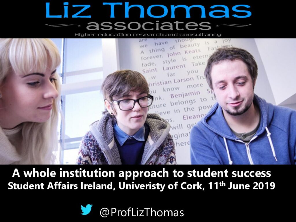 A whole institution approach to student success