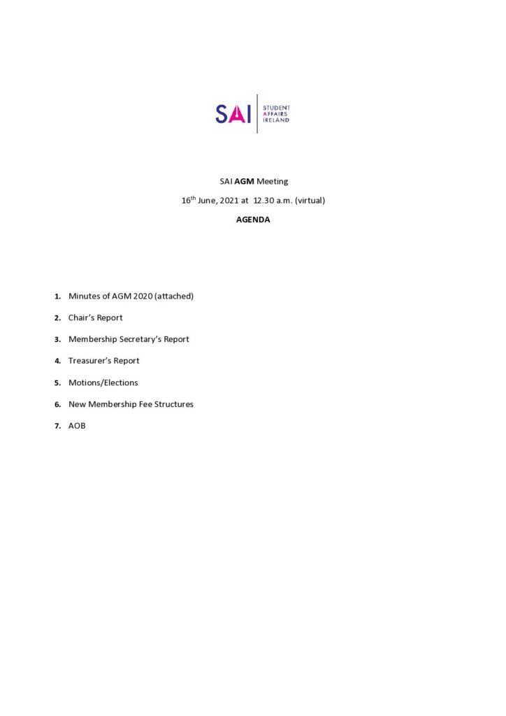 SAI AGM_Agenda_2021